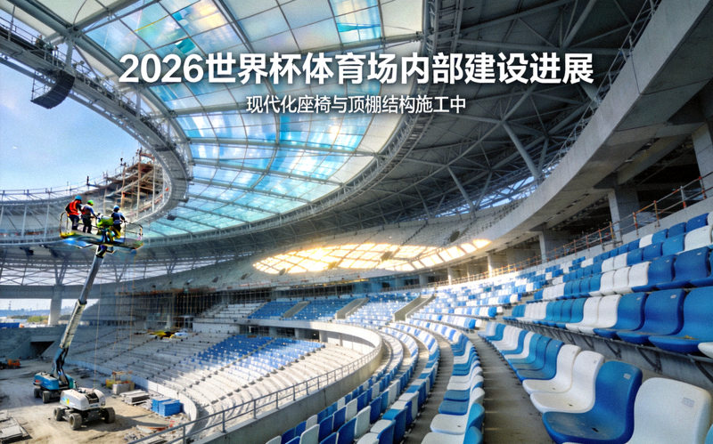2026世界杯体育场内部建设进展 - 现代化的座椅与顶棚结构